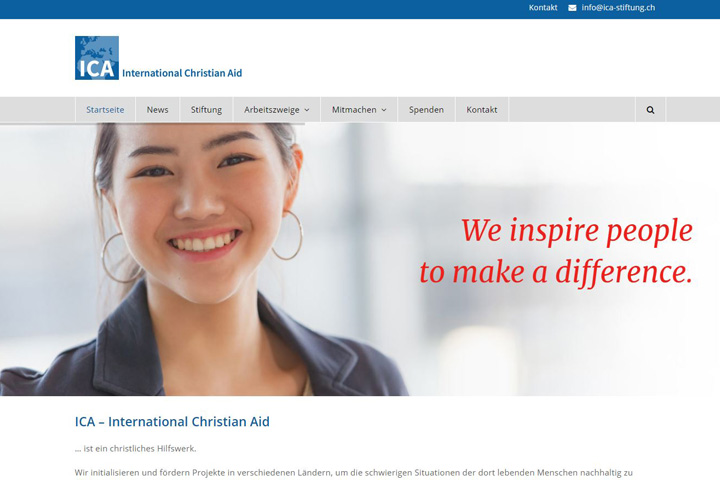 ICA Stiftung - Website