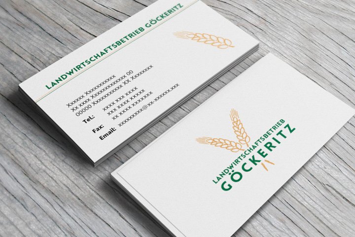 Visitenkarten Landwirtschaftsbetrieb Göckeritz
